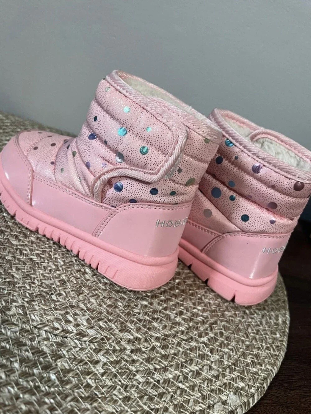 Hobibear Girls' Waterproof Winter Boots, Pink, Size 25